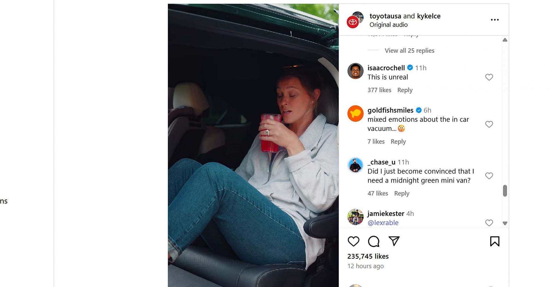 Jason Kelce's wife Kylie leaves ex-NFL DE Isaac Rochell stunned with her 'minivan mom' personality/@kykelce